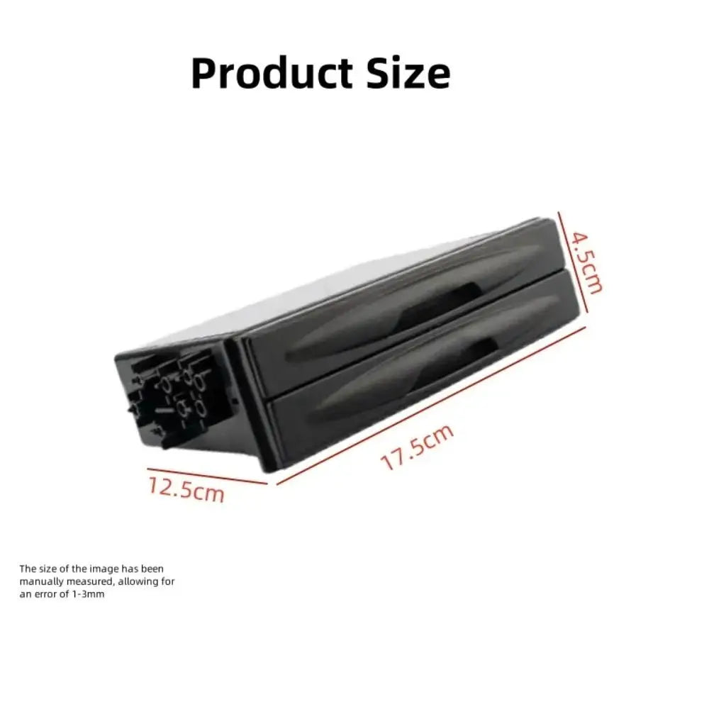 Universal 2 in 1 Car Drinks Mounts 2 Layer Pocket Kit Car Holders ABS Black Storage Box Multi Purpose Zpaxo