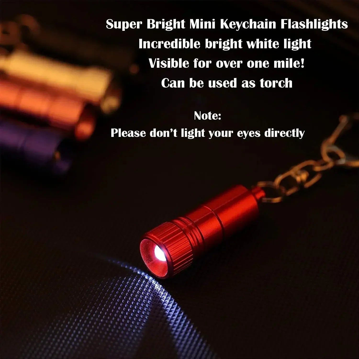 POCKETMAN Mini LED Keychain Flashlight – 800 Lumen EDC Torch