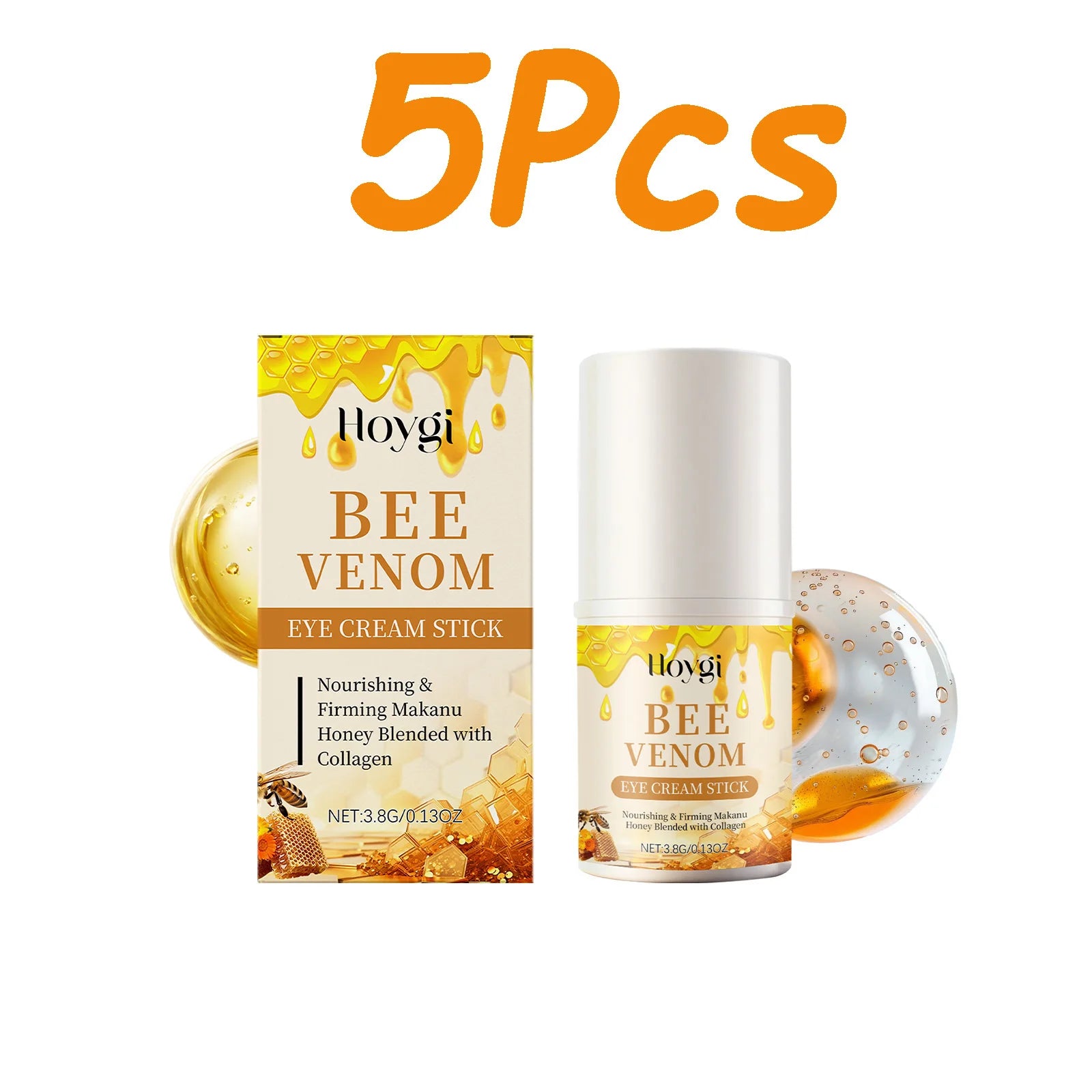 Hoygi Bee Venom Firming Eye Cream Stick – Dark Circles & Bags Eye Cream Stick Zpaxo 5 x 3.8g Boxed