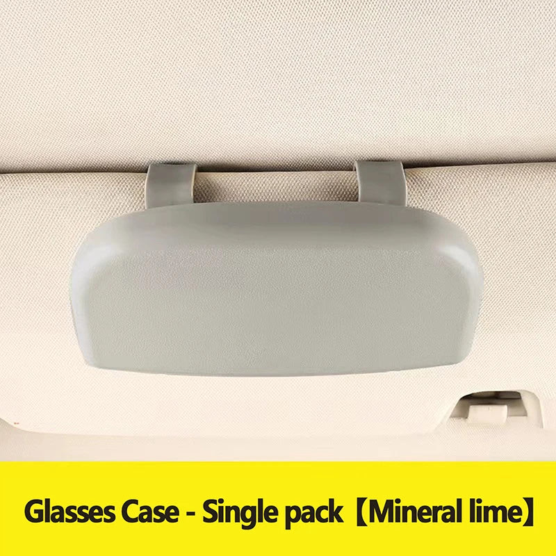 Car Sun Visor Sunglasses Case – Clip-On ABS Glasses Holder