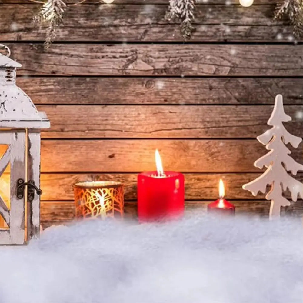 Artificial Christmas Snow Blanket – Fluffy Reusable Winter Mat Christmas Snow Mat Zpaxo