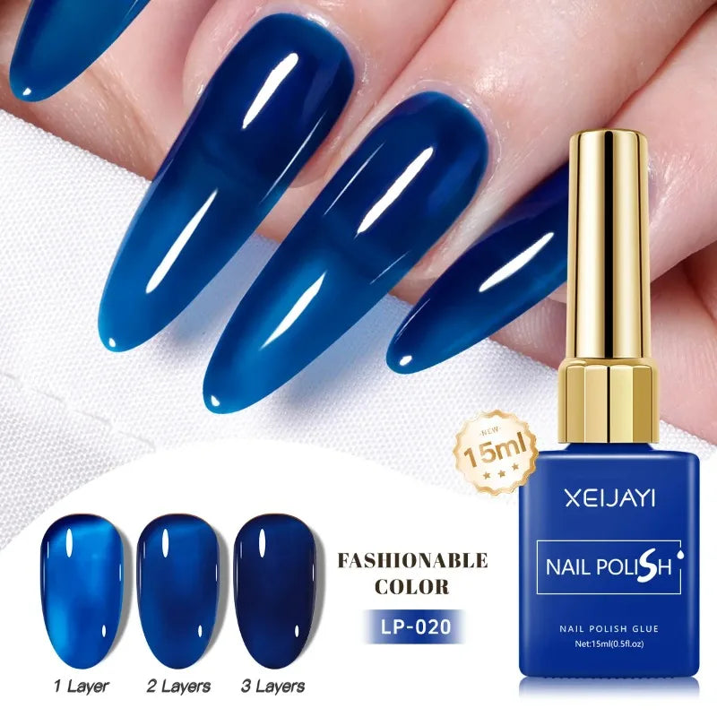 Colored Nail Varnish Gel 60 Colors Gloss Matte Ice-clear Nails Polish