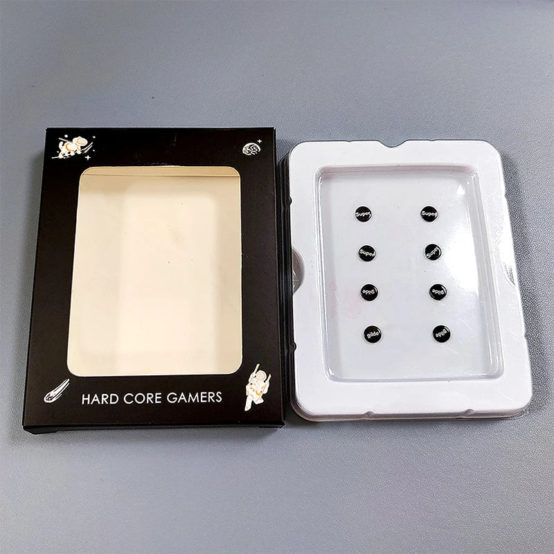 1 Pack Glass Mouse Skates DIY Universal Dots Mouse Feet Pads Sticker for Gaming Mouse Anti-Slip Pad Zpaxo