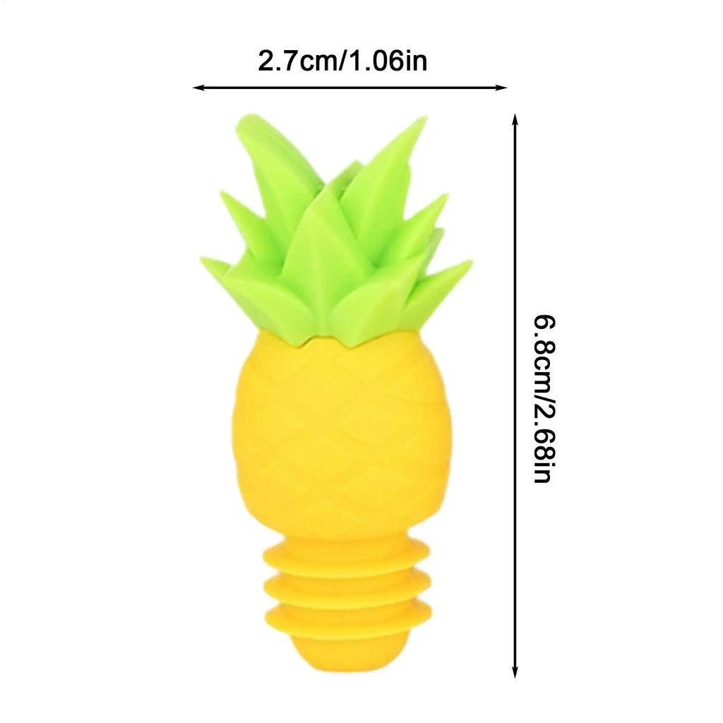 Wine Stopper Reusable Pineapple Shape Silicone Sealer Beverage