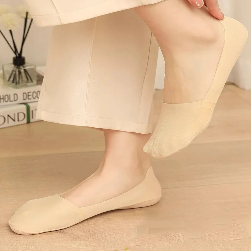 2 Pairs Lot Socks Women's Summer Ultra-thin Invisible Low Cut