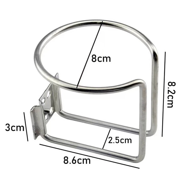 Stainless Steel Boat Ring Cup Drink Holder Universal Drinks Holders