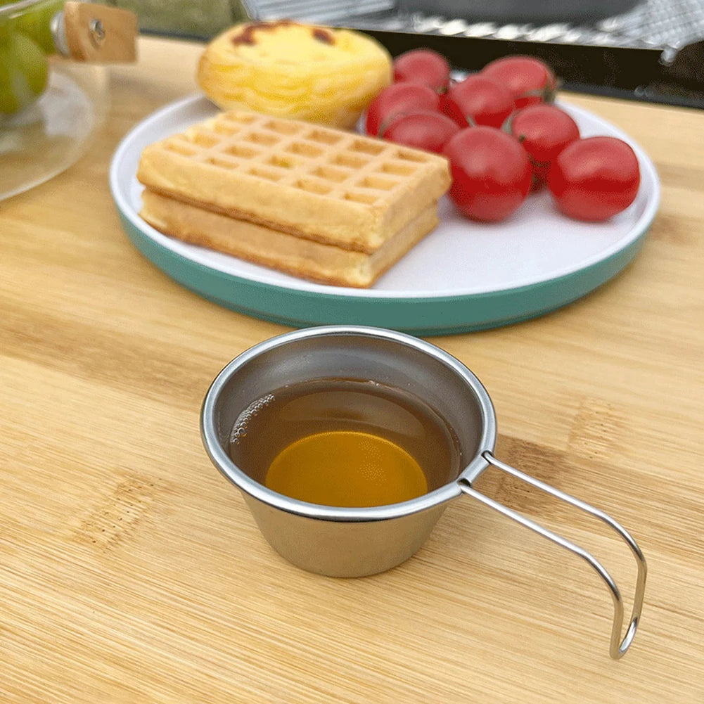 Camping Sierra Cup Handle Stainless Steel Bowl Tea Outdoor Hiking