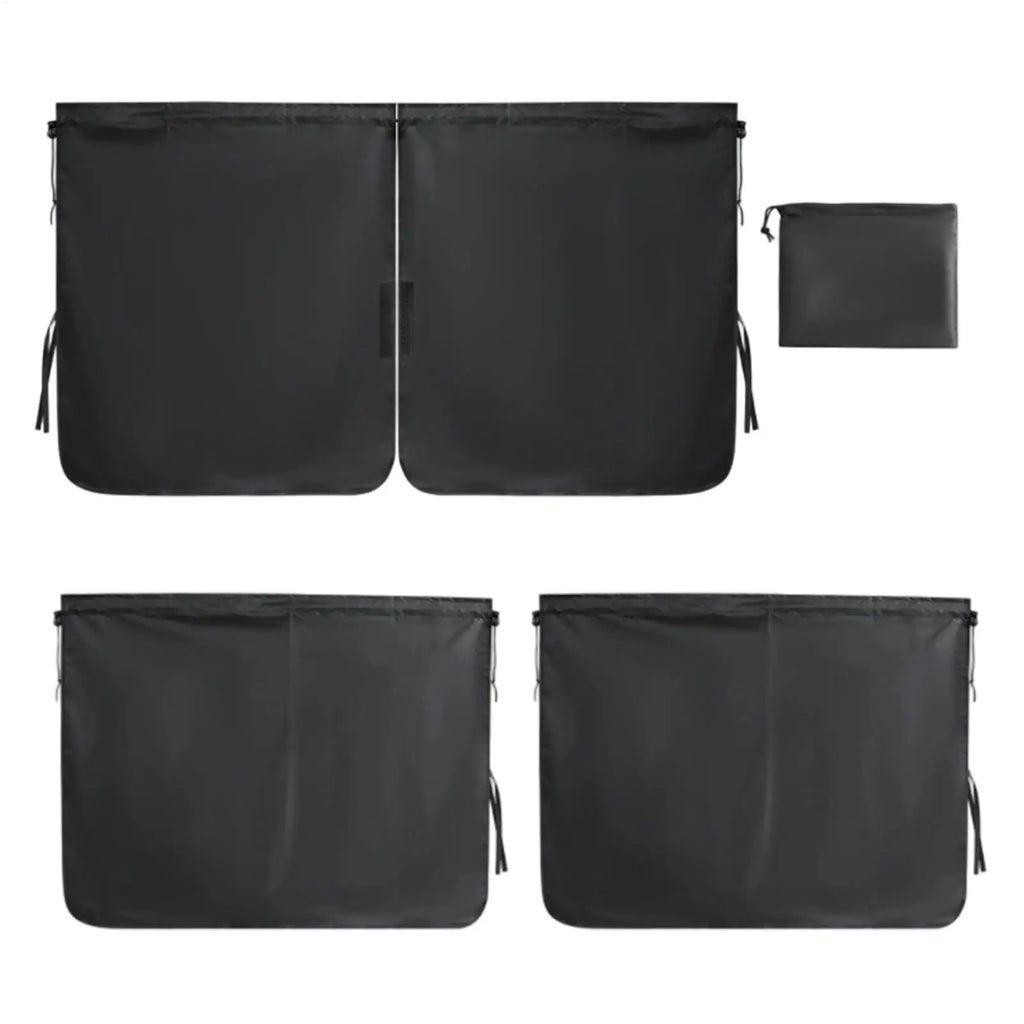 3-Piece Car Privacy Curtains – Universal Window Sunshades Car Window Curtains Zpaxo