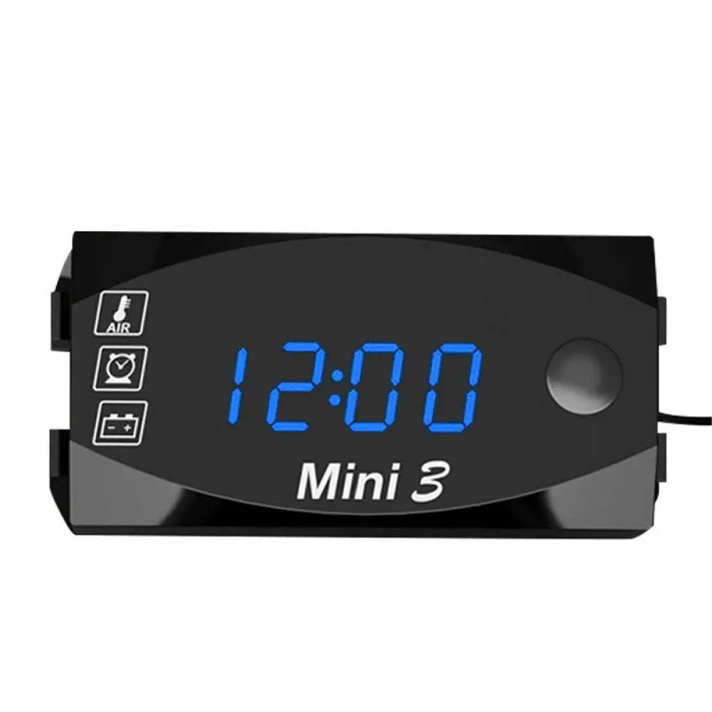 Universal Waterproof ABS Digital Display IP67 LED Watch Voltmeter Zpaxo