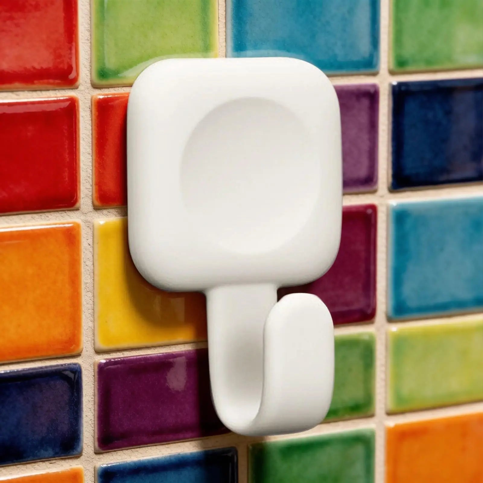 Adhesive Wall Hooks No Drill Silicone Heavy Duty Bendable Holder