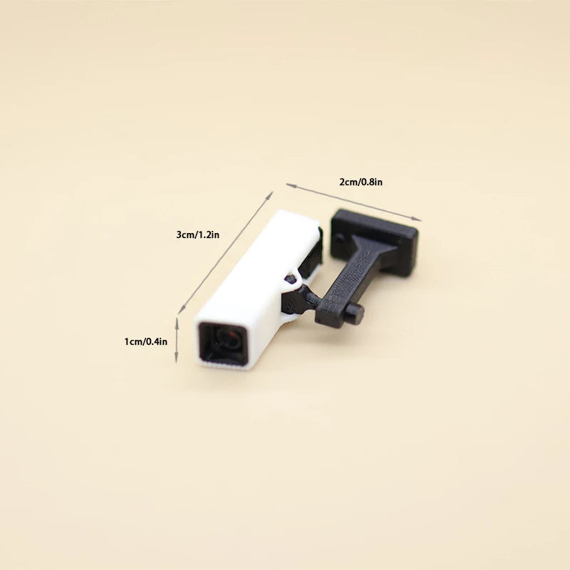 ▶1/12 Dollhouse Mini Surveillance Camera Model Dollhouse Home Decoration Accessories Dolls Home Micro Scene Ornament Zpaxo White