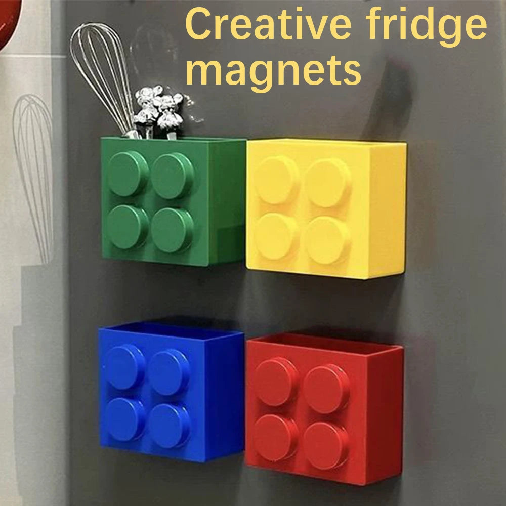Magnetic Fridge Side Storage Rack – Kitchen Wrap & Straw Holder