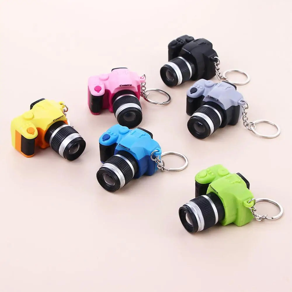 Accessorie Mini Sound Led Light Pendant Camera Keychain Simulation Zpaxo