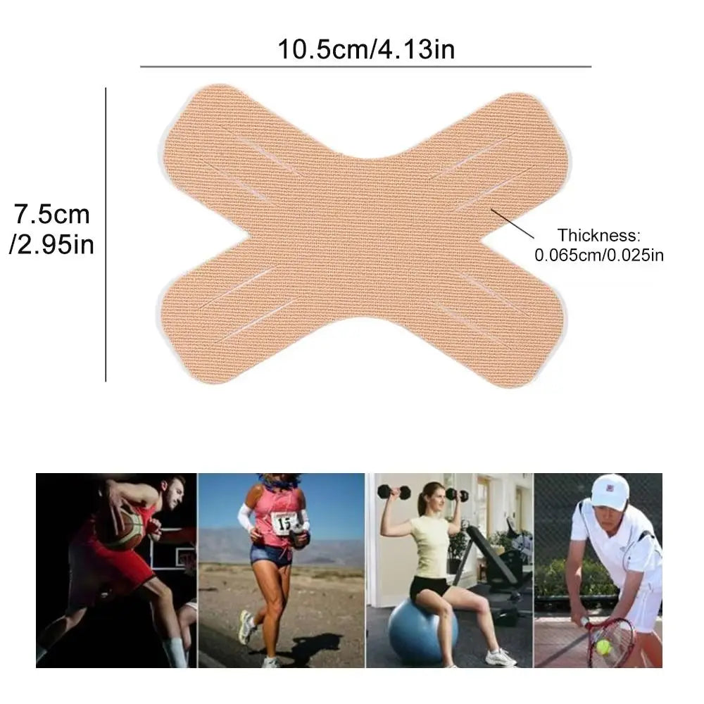 Waterproof Gym Kinesiology Tape Precut Breathable Athletic Sports Zpaxo