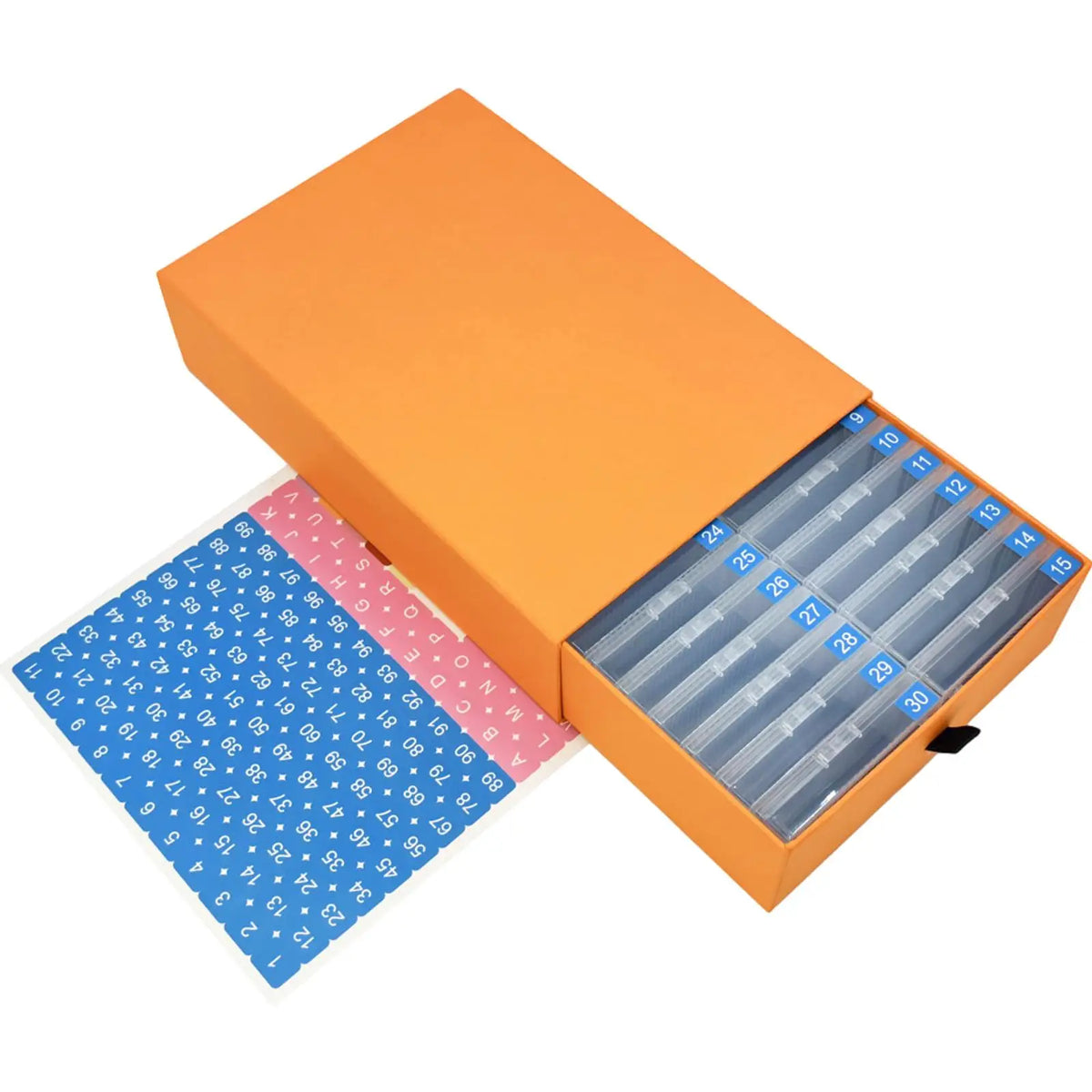 15/30/45Pcs/Set Diamond Painting Storage Box Trays with Lids Diamond Painting Trays for DIY Beaded Jewellery & Craft Storage Zpaxo 30pcs