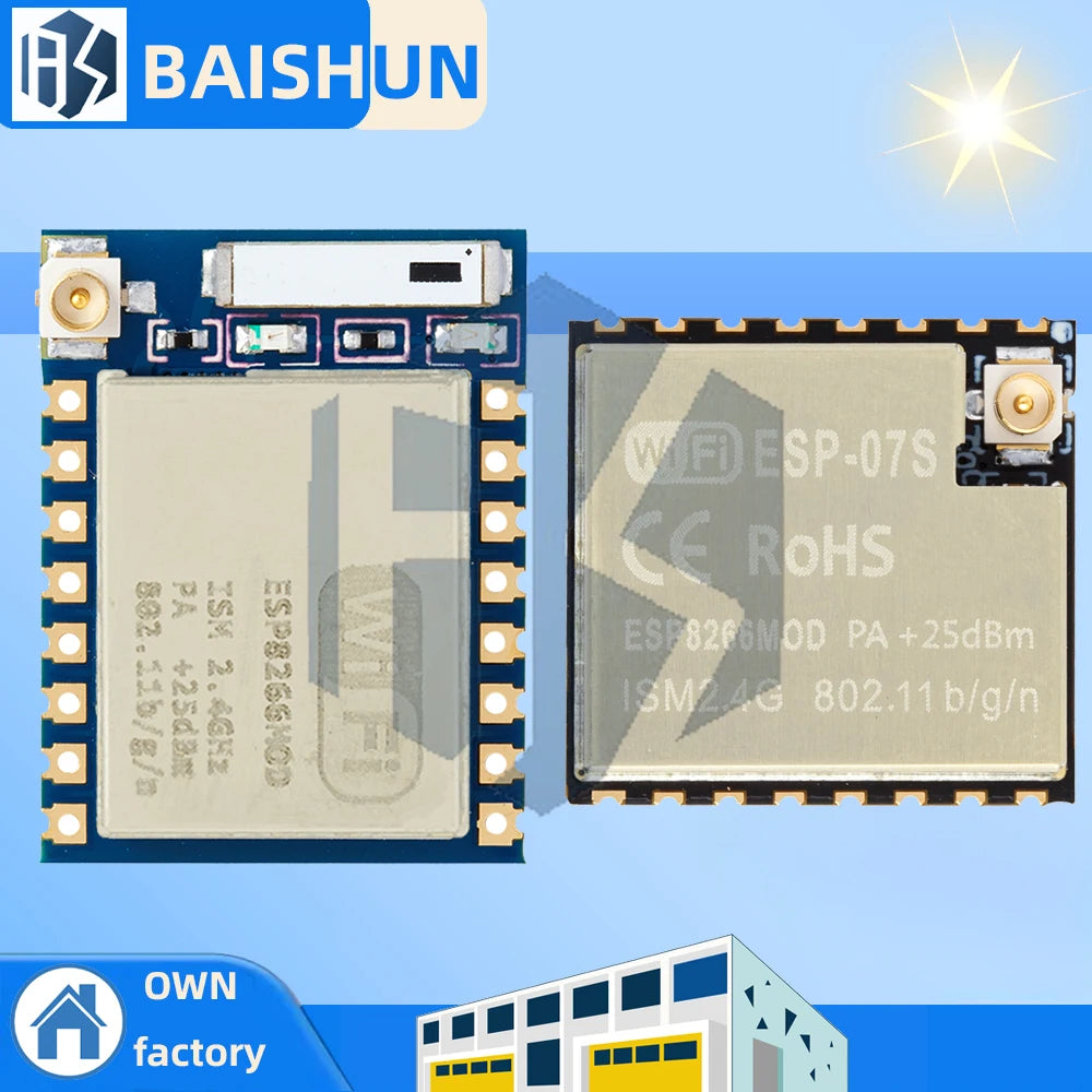 ESP8266 Serial WIFI Model ESP-07 ESP-07S Authenticity Guaranteed ESP07 Zpaxo