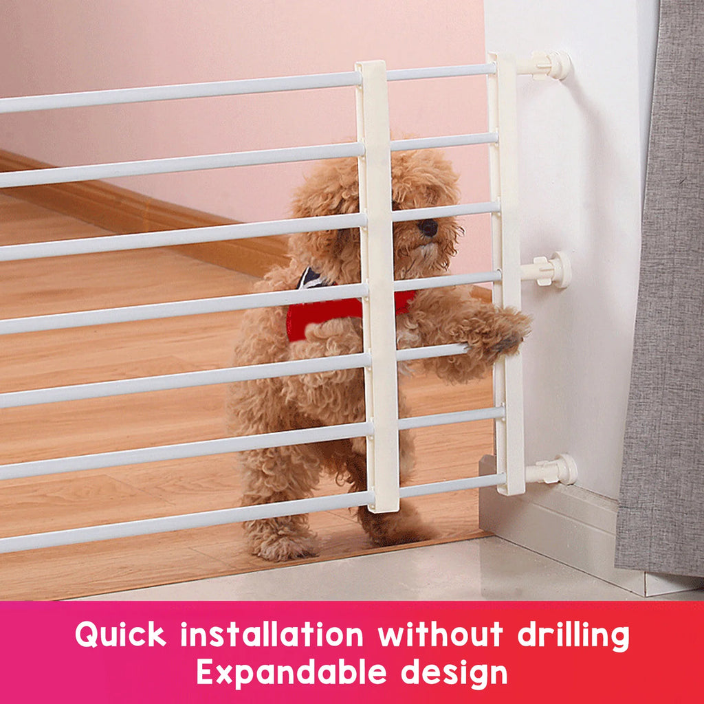 Small Pet Gate Adjustable Sturdy Easy Installation Short Expandable