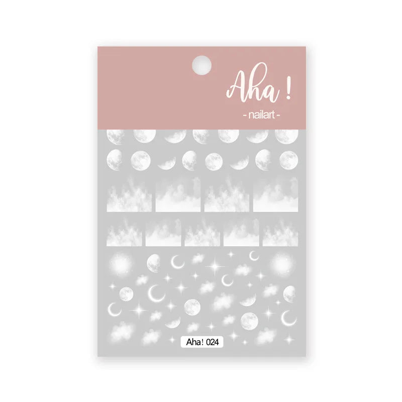 Colorful Transparent Gradient Nail Stickers Different Size Combinations Self-adhesive High Quality Nail Stickers Nail Art Deco Zpaxo 024