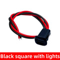 IP67 Waterproof USB-C Female Panel Mount Connector – Tool-Free Snap-Fit Enclosure with LED Power/Data Status Indicator Zpaxo Black square-led