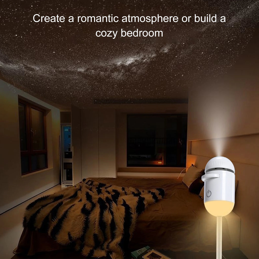 Usb Mini Galaxy Star Projector 24 Sliding Projection Films Starry