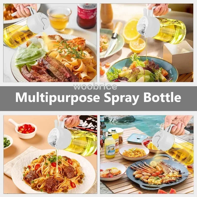 Glass Oil Spray Sprayer for Cooking Olive Spray Spray Oil Polisher Mister for Salad BBQ Kitchen Baking Empty Vinegar Bottle Zpaxo