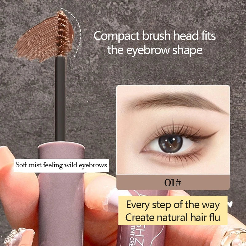 4 Colors Eyebrow Tint Waterproof Long Lasting Coffee Brown Color Eyebrow Gel Paint Eyebrow Tint Makeup Tool Brow Enhancer Cream Zpaxo