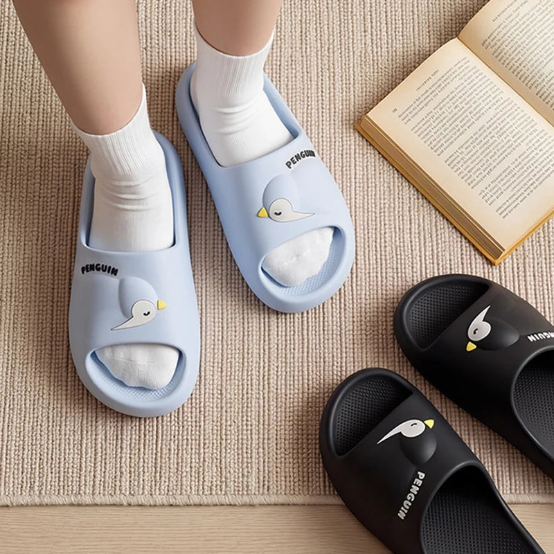 SHAJICute Cartoon Penguin Slippers Women Summer Soft Sole Eva