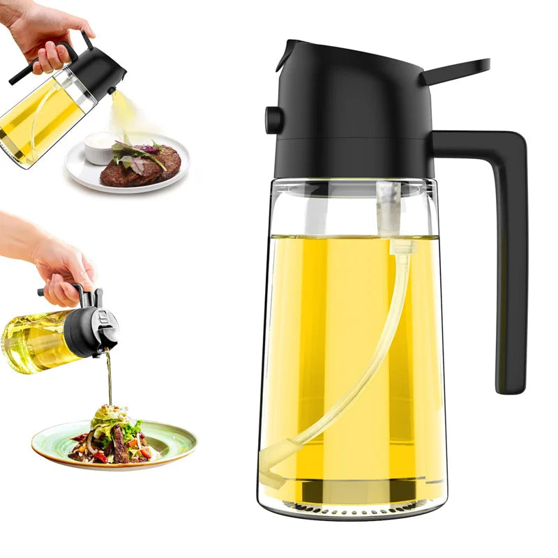 Spray Oil Sprayer Oil Cruet Spray Dual Purpose Kitchen Oils Spray Olive Oil Sprays Bottle Air Fryer Salad BBQ Kitchen Baking Zpaxo