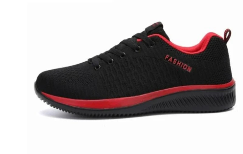 Spring Flying Woven Korean Casual Sneakers Women's Light Running Zpaxo 9088 Black Red 35 China Mainland