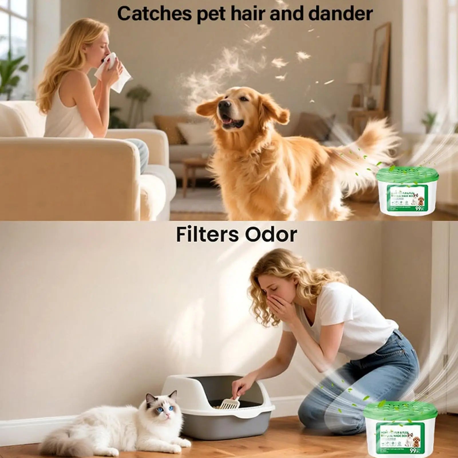 Pet Odor Eliminator Indoor Dust Collector Box Air Freshener