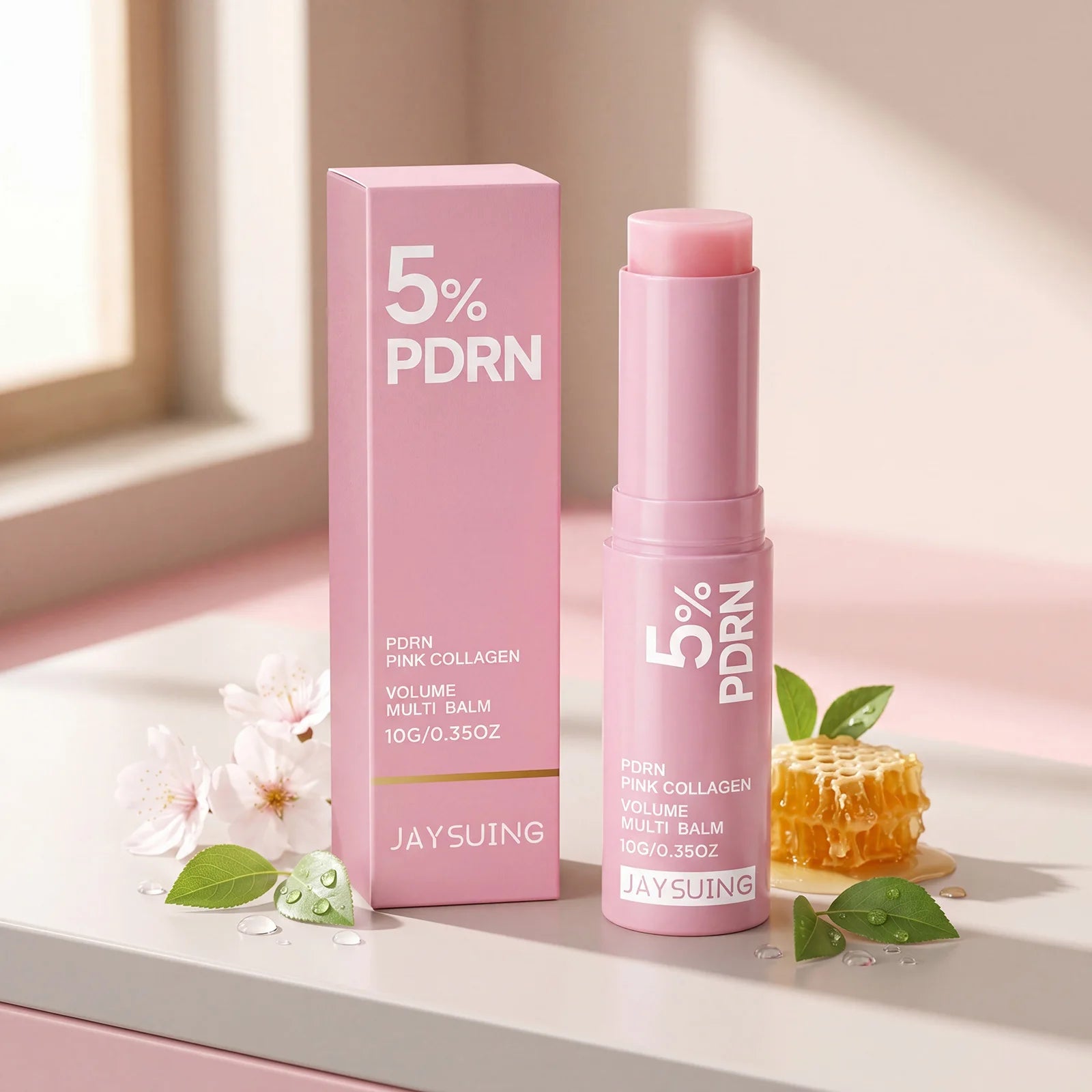 PDRN Pink Collagen Multi Balm Stick – Face, Lips & Neck Collagen Balm Stick Zpaxo