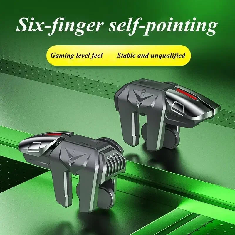 1pair G21 Mobile Phone 6-Finger Sensitive Gaming Aim Shooting