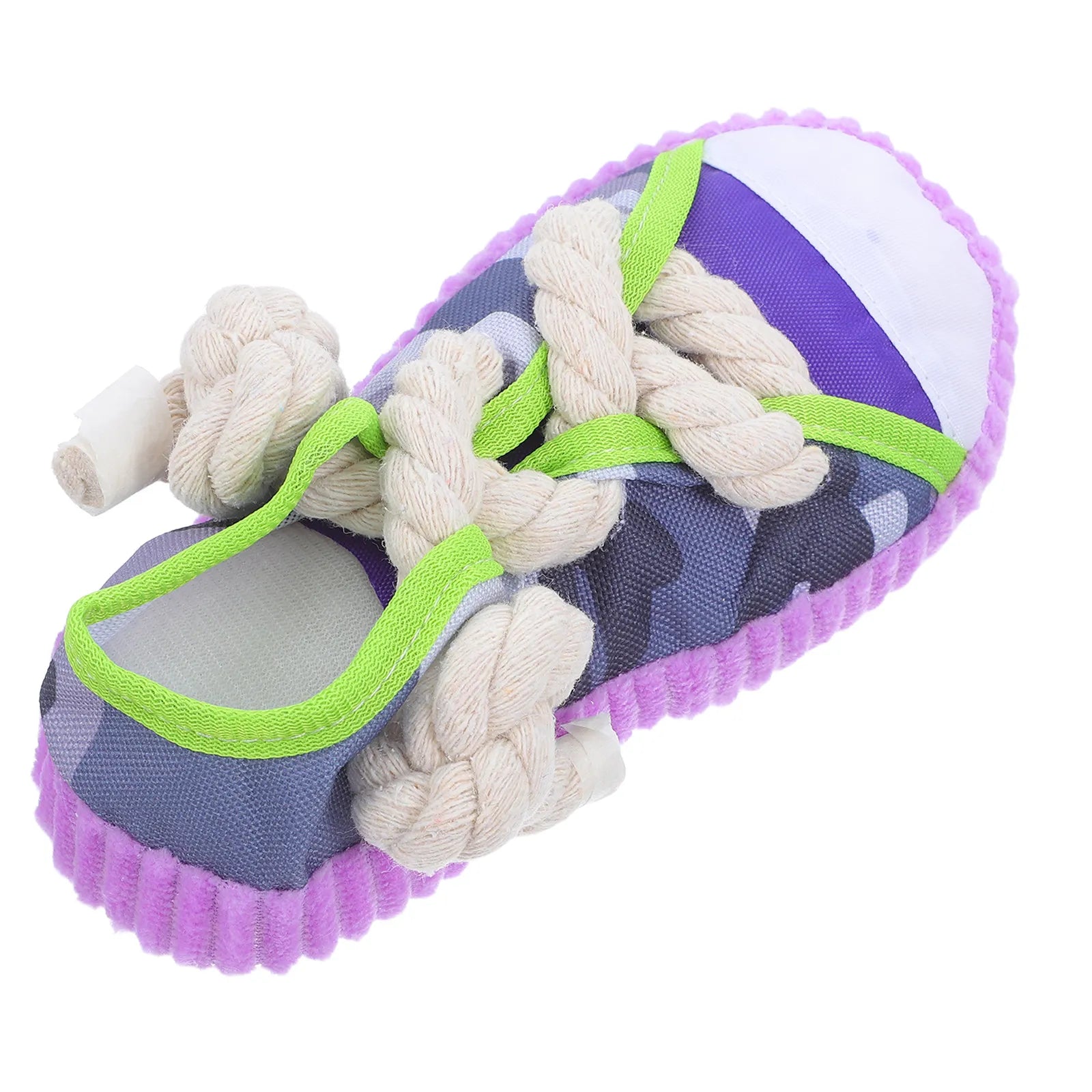 Dog Bite-resistant Interactive Knotted Rope Chew Teeth Cleaning