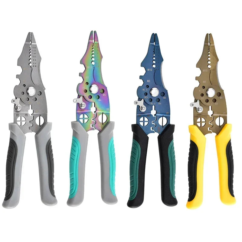 Wire Stripper Decrustation Pliers Adjustable Electrical Wire Stripping Tool Non-slip Wire Stripper Crimper For Electrical Cable Zpaxo