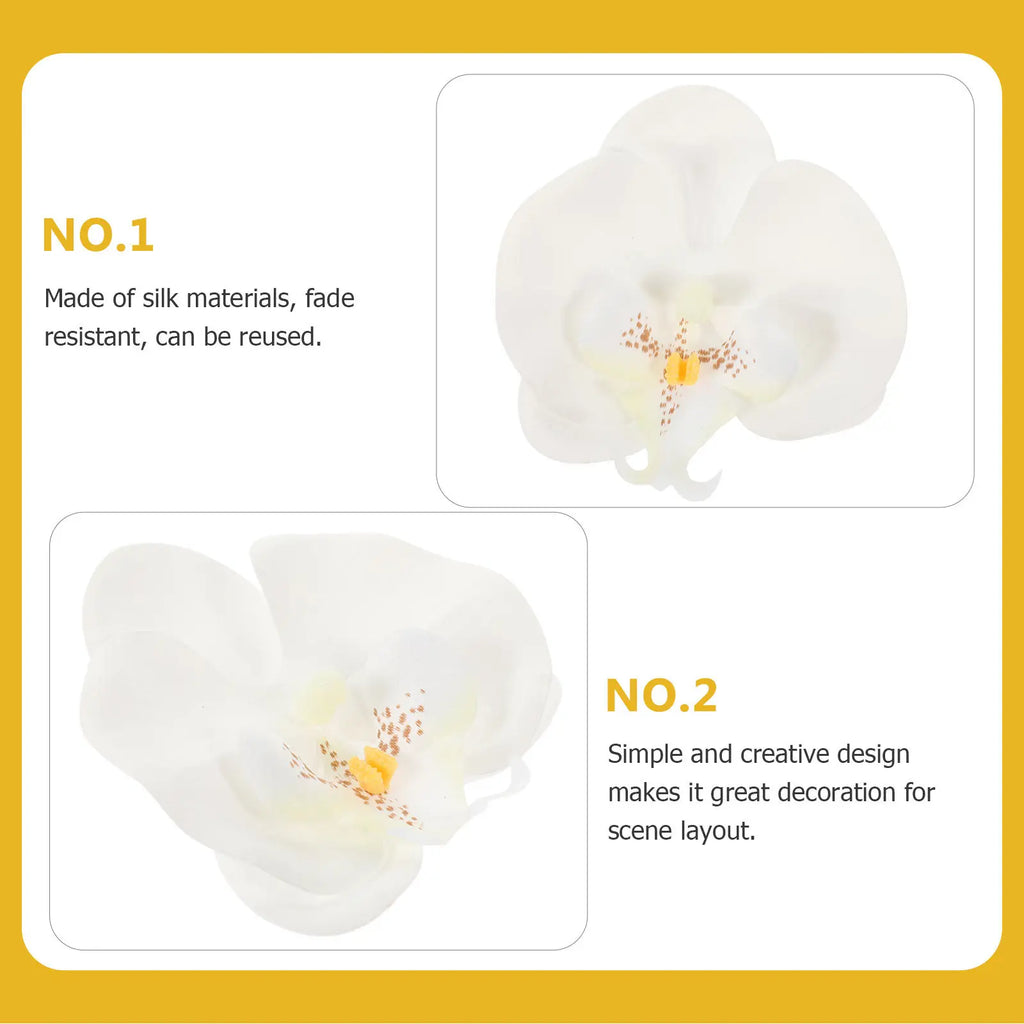 Artificial Butterfly Orchid Heads Fake Phalaenopsis Flowers DIY Craft