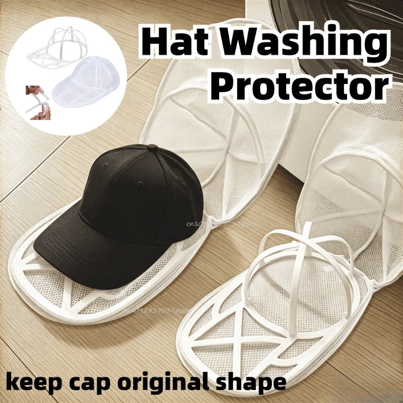 Upgraded for Washing Caps Washing Bag Clean Washing Machine with Mesh Bag Laundry Hat Protector Shaper for Cap Lovers Zpaxo