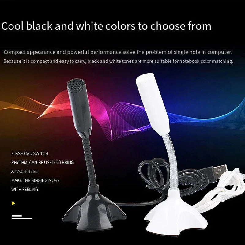 USB Microphone For Laptop And Computers Adjustable Studio Singing Gaming Streaming Mikrofon Stand Mic With Holder Desktop Zpaxo