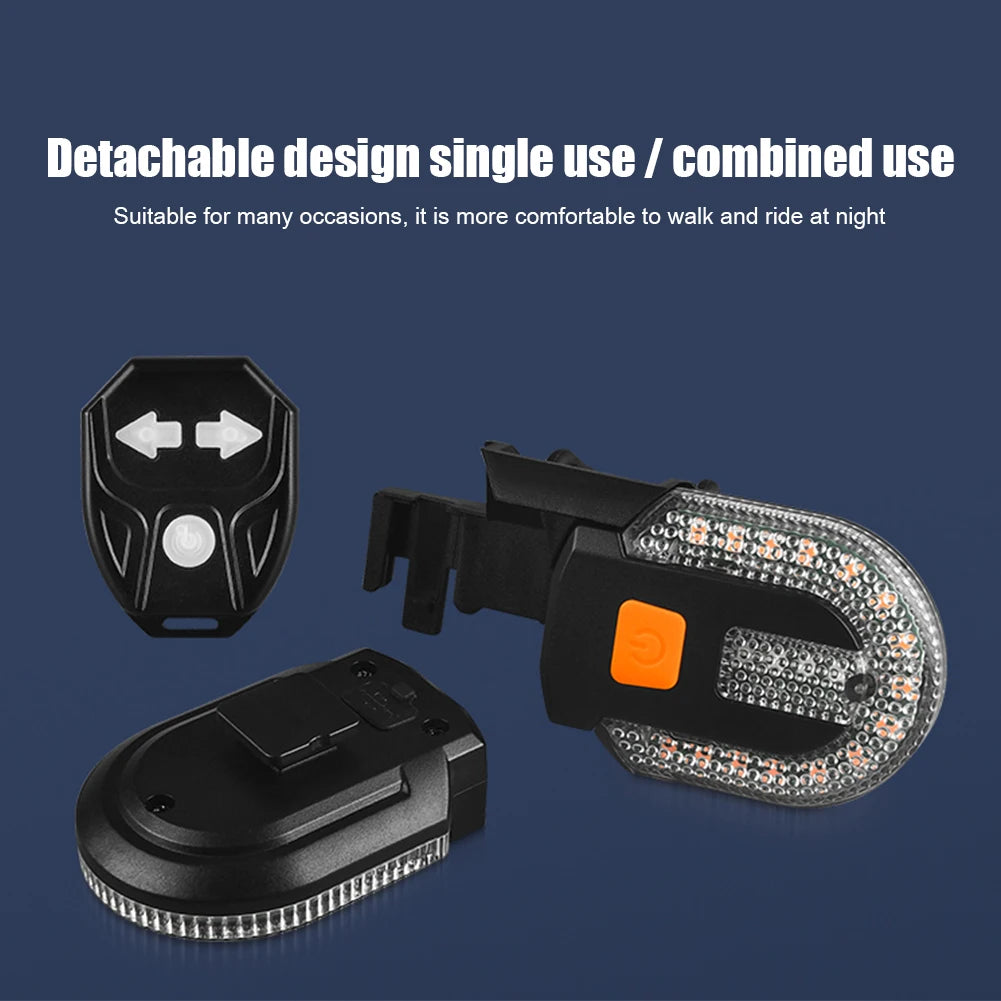 Bike 1 Turn Signal Rear Light LED Bicycle Lamp USB Rechargeable