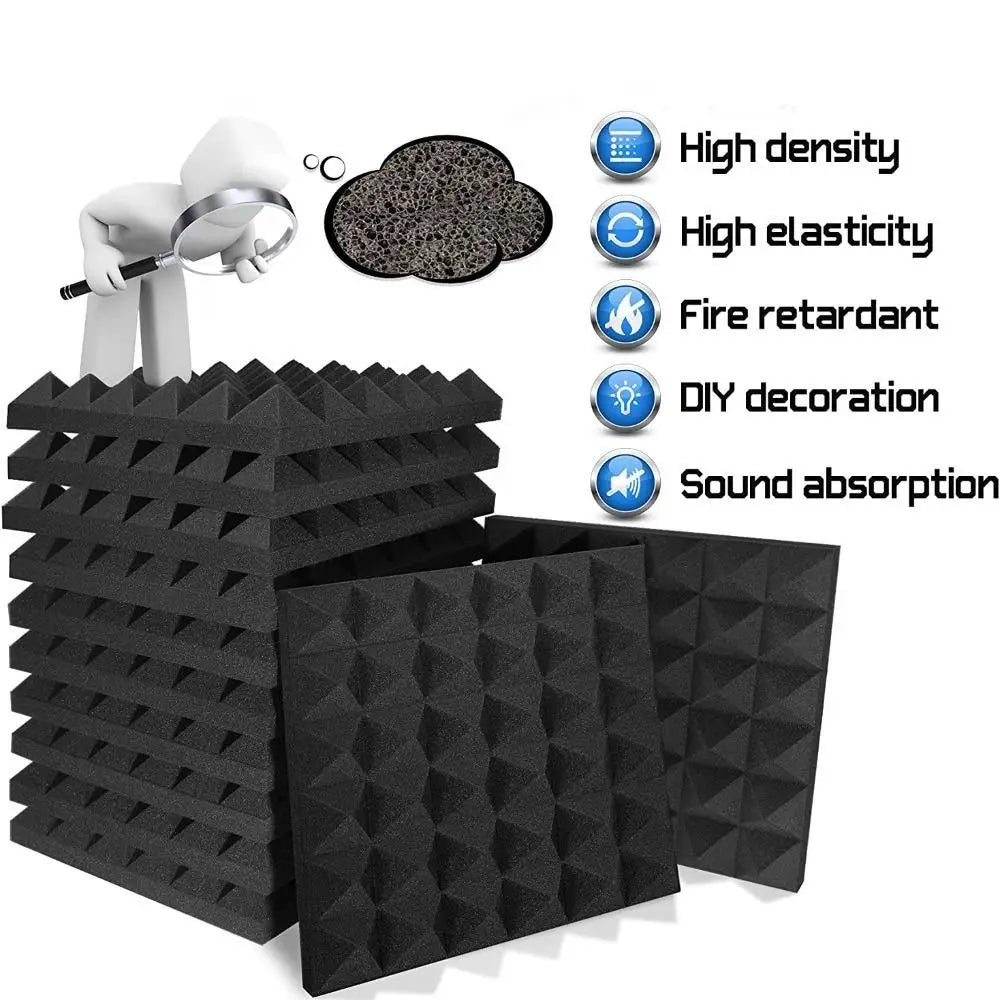 Soundproof Noise Insulatio Flame-retardant Studio Acoustic Foam Sound Treatment Panel Sound-Absorbing Foams Soundproofing Foam Zpaxo