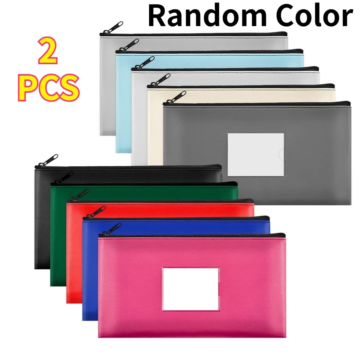 PU Leather Zipper Pouch – Multi-Purpose Organizer Bag