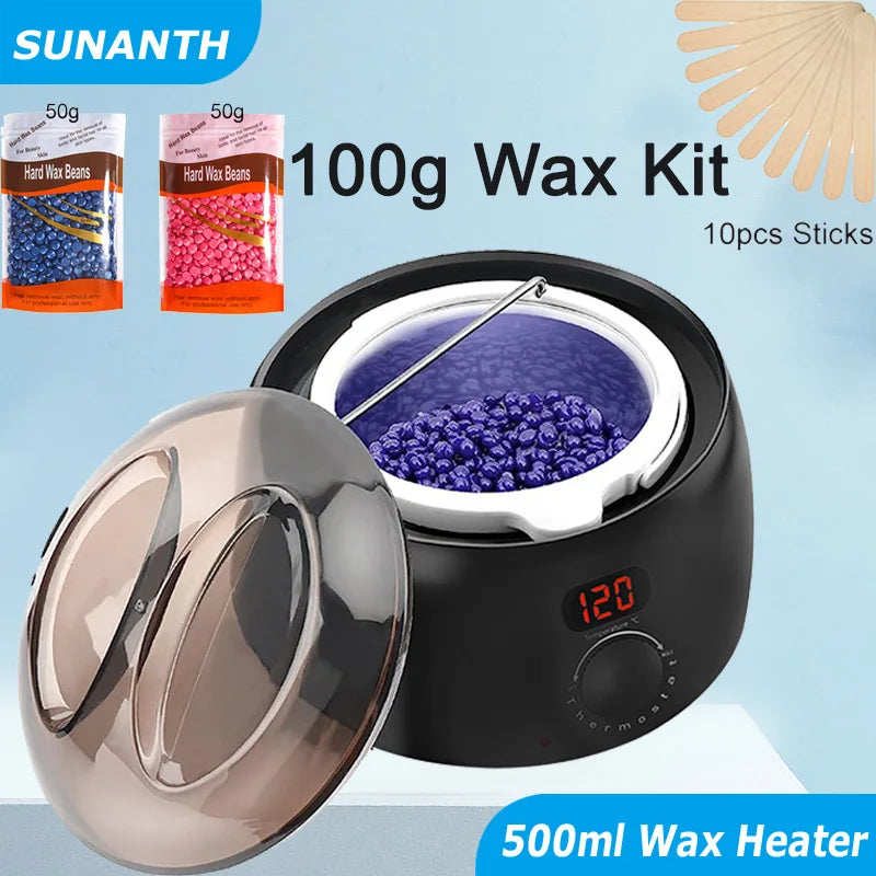 500ml Wax Heater Warmer Pot with LCD Display | Salon Use Wax Warmer Heater Zpaxo