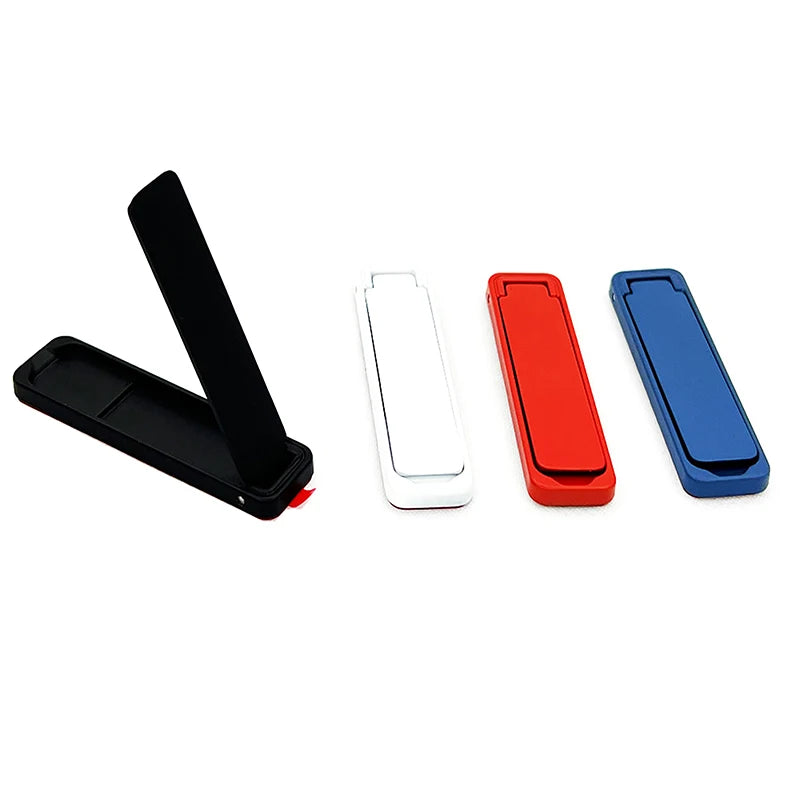 Mini Metal Folding Phone Stand – Stick-On Invisible Desk Bracket