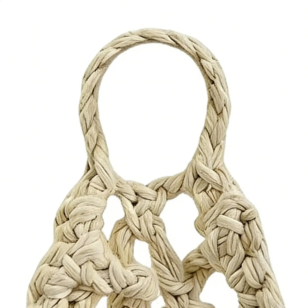 Boho Macrame Plant HangerBasket for Succulents Cotton Rope Woven Hanging Basket with Net Pouch Home Decoration Organizer Zpaxo