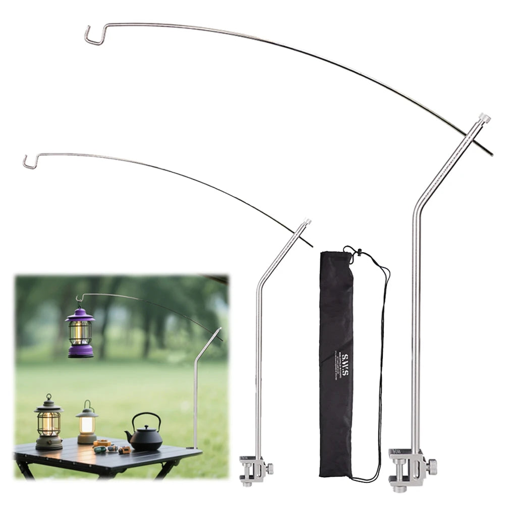Camping IGT Lamp Hanging Rack Aluminum Alloy Portable Light Hanger