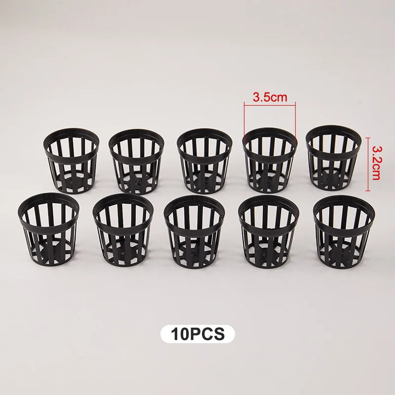 10Pcs Aquarium Flower Basket Water Grass Cup Aquarium Water Grass Growing Pots Sustainable Versatile Hydroponics Planting Cup Zpaxo A1