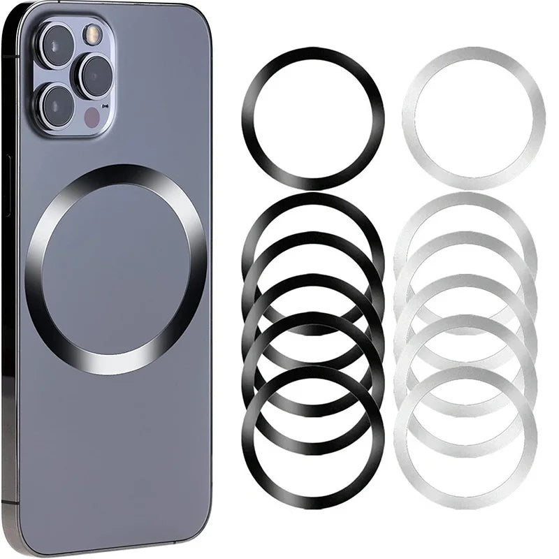 Magnetic Metal Plate Ring For Magsafe Wireless Charger Iron Sheet Sticker Car Mobile Phone Magnet Patch For iPhone Xiaomi Realme Zpaxo
