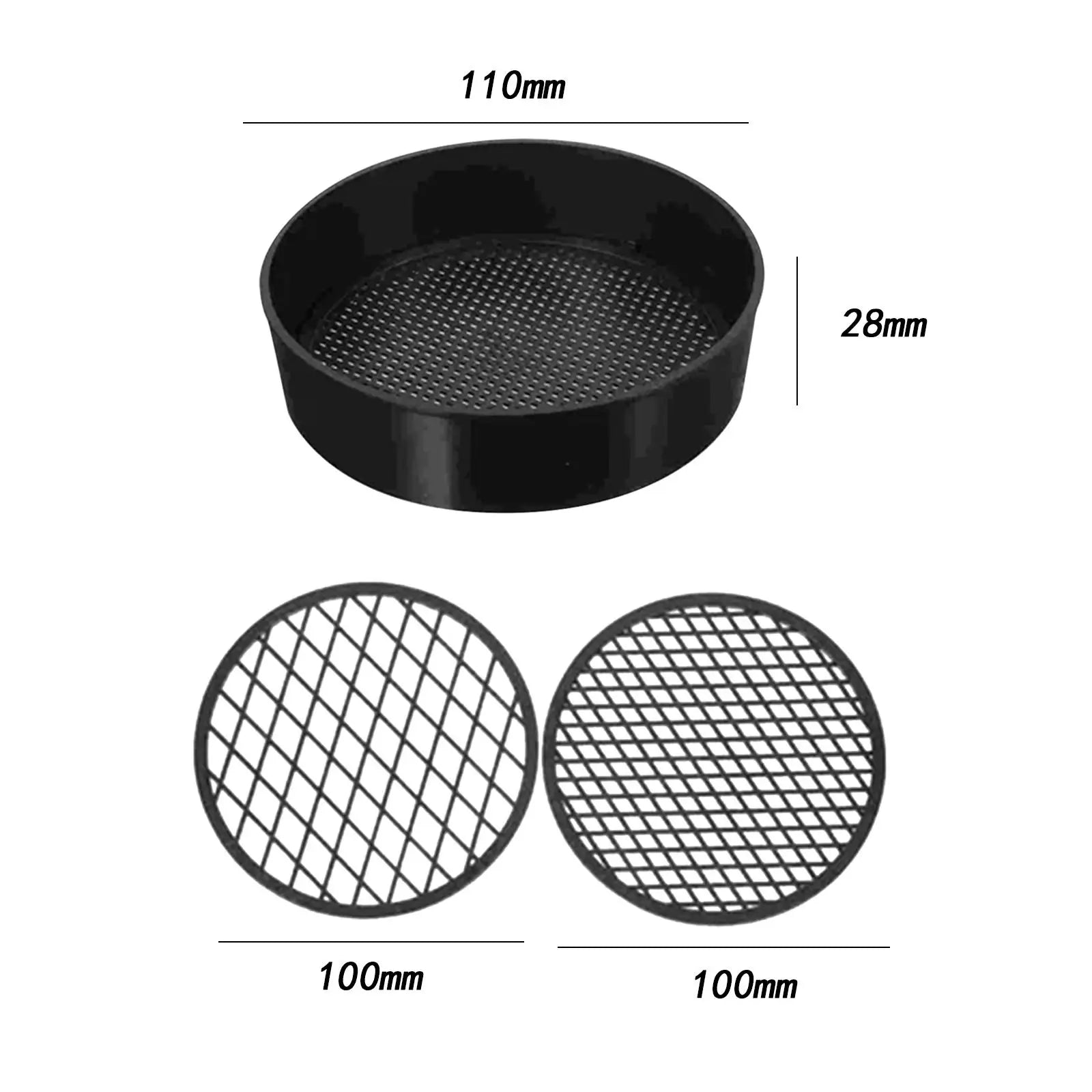 Soil Sieves Mesh Attachments Sturdy Interchangable Mesh Lightweight Accessories Multipurpose Hand Tools Soil Sifter Mesh Zpaxo