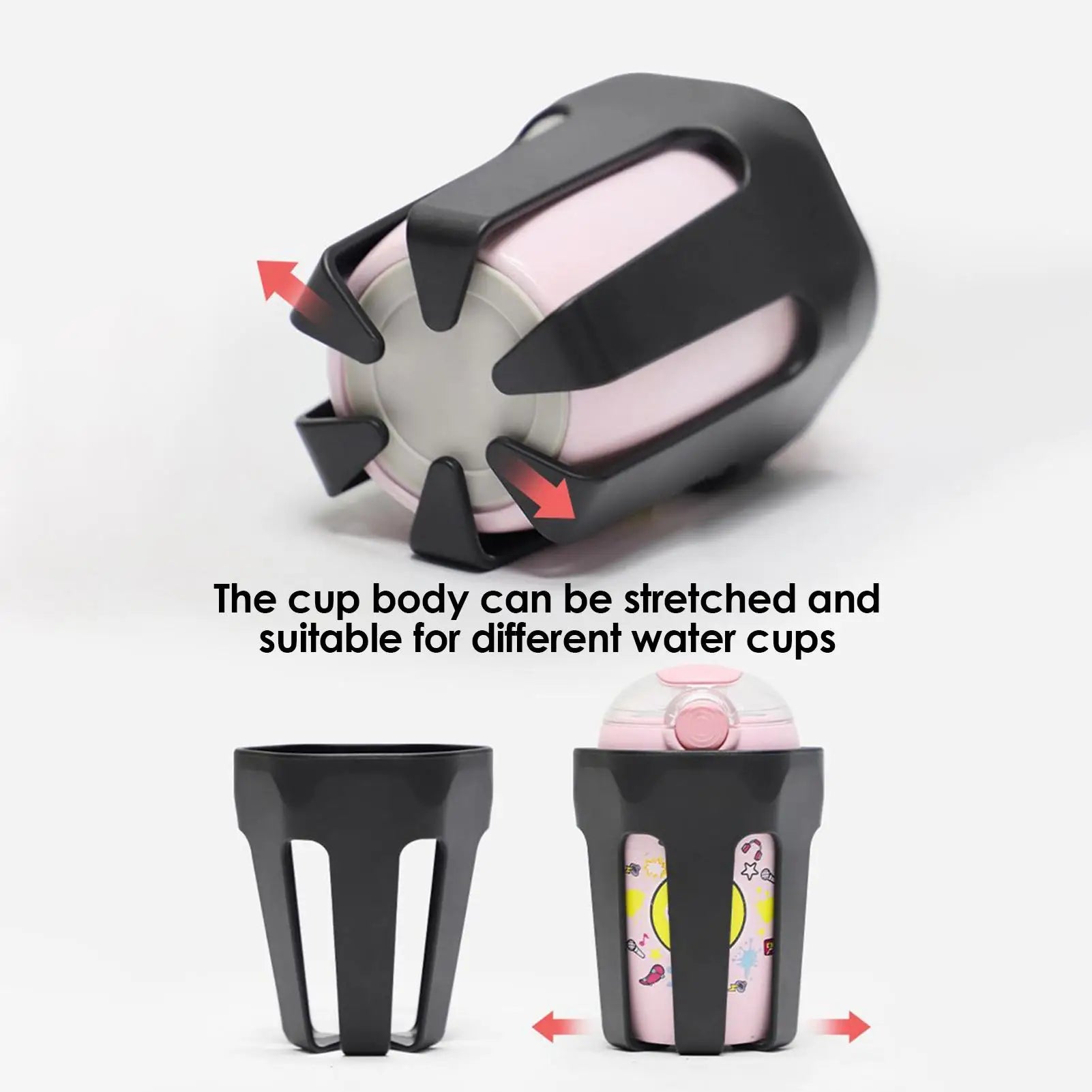 Stroller Cup Holder Attachment 360 Degrees Rotation Water Bottle Holder Stroller Attachment For Outdoor Park Camping Shopping Zpaxo