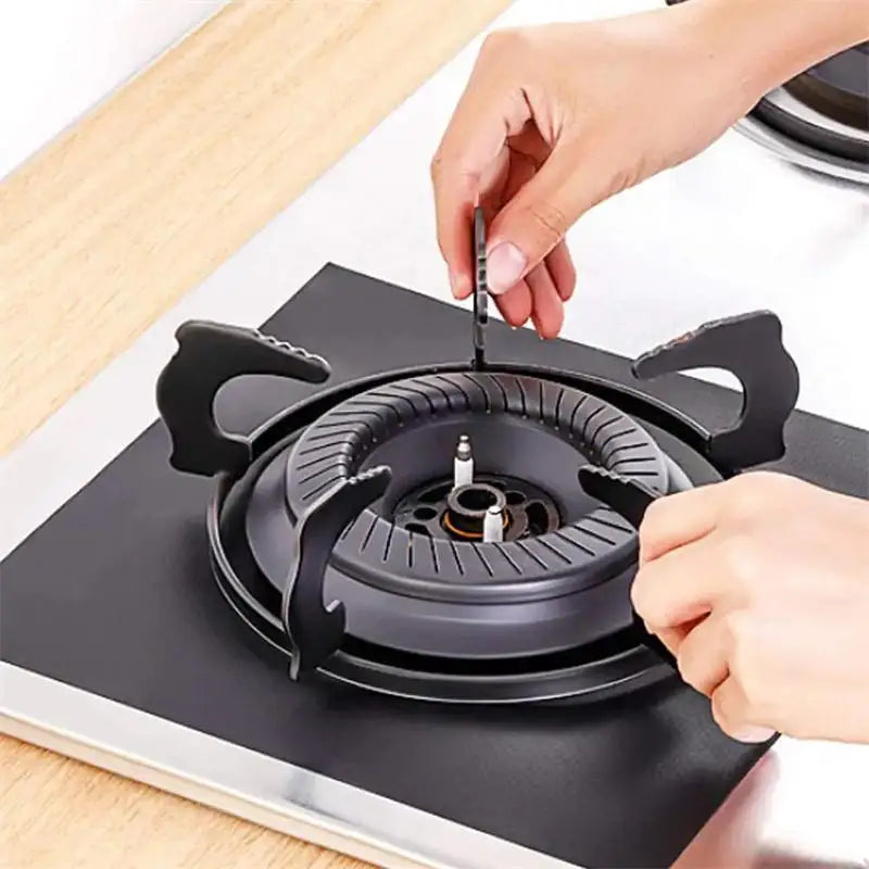 4Pcs Gas Stove Protectors Reusable Burner Covers Kitchen Gas Stove Mats Stovetop Cleaning Pad Liner Covers Kitchen Accessories Zpaxo