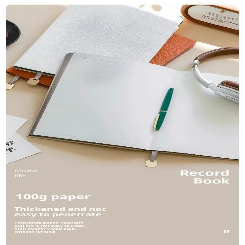 Leatherette Business Notebook A5 A6 B5 – Litchi Pattern Journal